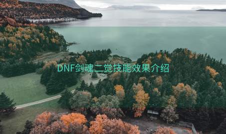 DNF剑魂二觉技能效果介绍