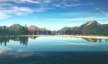 DNF圣职者最佳PVE防御策略