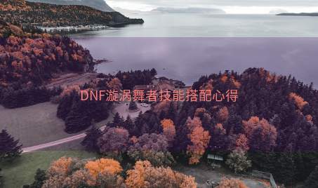 DNF漩涡舞者技能搭配心得